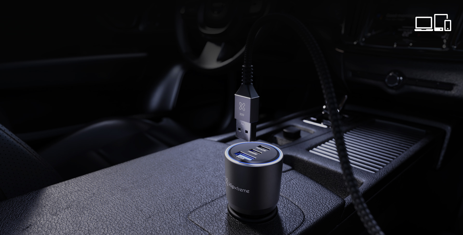 Un cargador para todos tus gadgets,<br> en cualquier coche