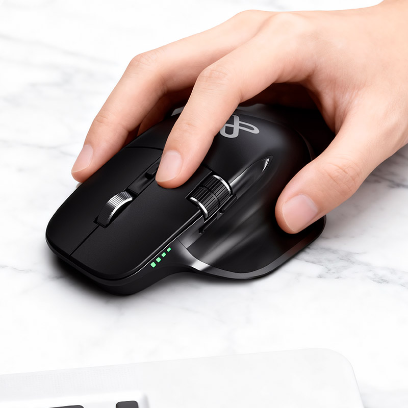 ThumbGlide | 6-button Dual Mode Ergonomic Wireless Optical Mouse