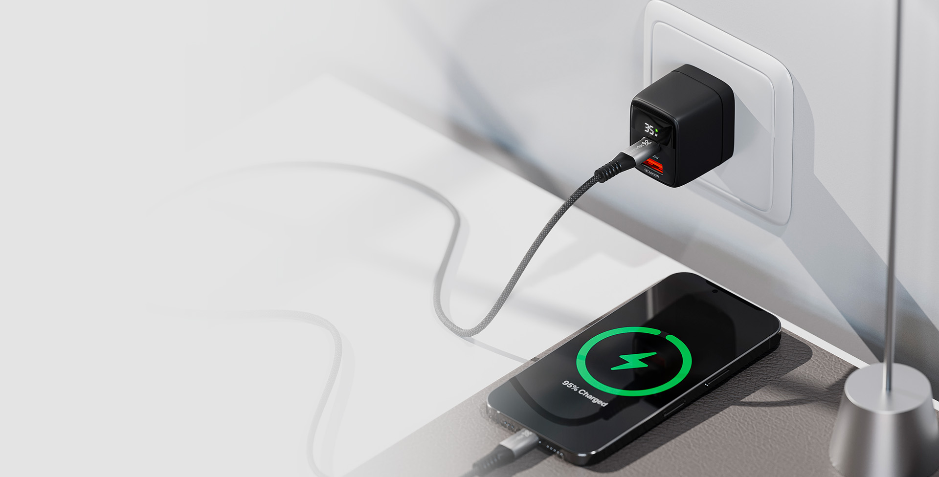 Recarga tu gadget favorito sediento de energía en minutos.