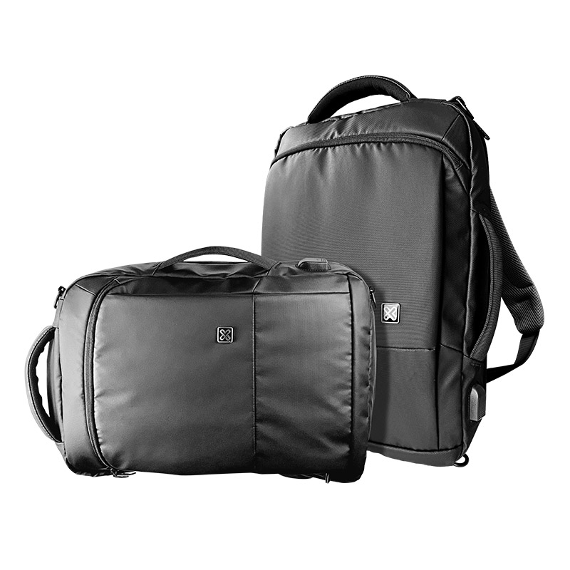 Klip Xtreme mochila maletin 2 en 1 negro hasta 15.6 pulgadas, polyester 7 KNB 895 banner detalle 1