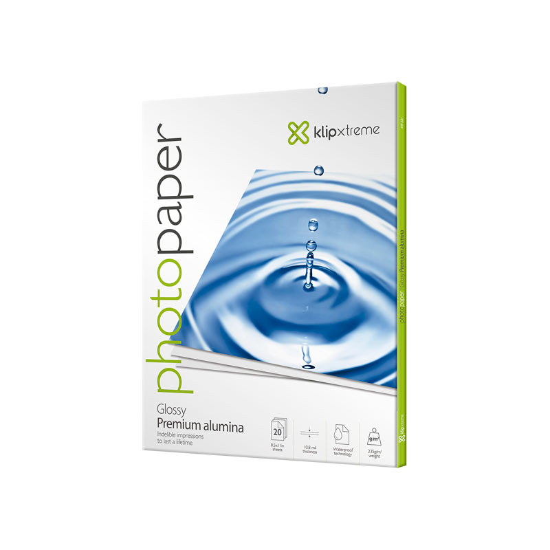 Klip Xtreme KPA-320 KlipX 8.5x11 Alumina Wproof Paper 20P 235gm2