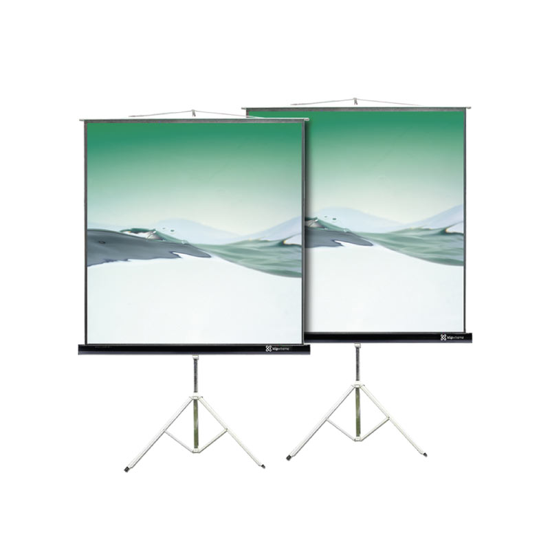 Trípode de pantalla de proyección flexible, superficie de proyector blanco  mate ligero con soporte, portátil y de pie, 78.740 x 59.567 in, 1902397